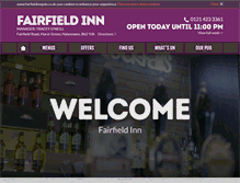 Tablet Screenshot of fairfieldinnpub.co.uk
